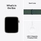 Apple Watch SE GPS + Cellular 44mm Starlight Aluminum Case with Lake Green Sport Loop (Pre-Order), , large