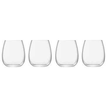 LSA International Borough 15 Oz Stemless Glass in Clear (Set of 4), , large