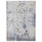 Feizy Rugs Laina 3" x 8" Blue and Ivory Runner, , large