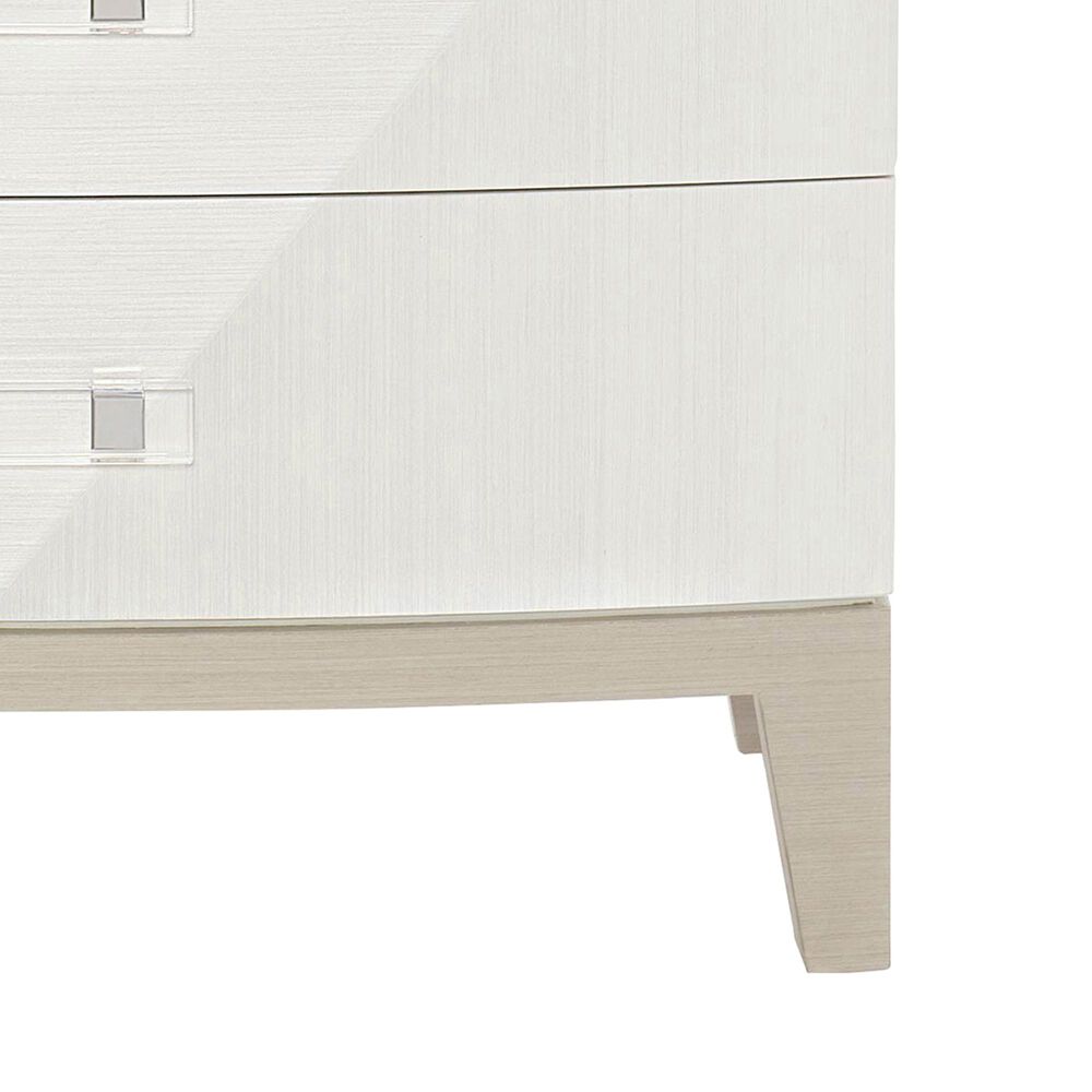 Bernhardt Axiom 3 Drawer Nightstand in Linear White, , large