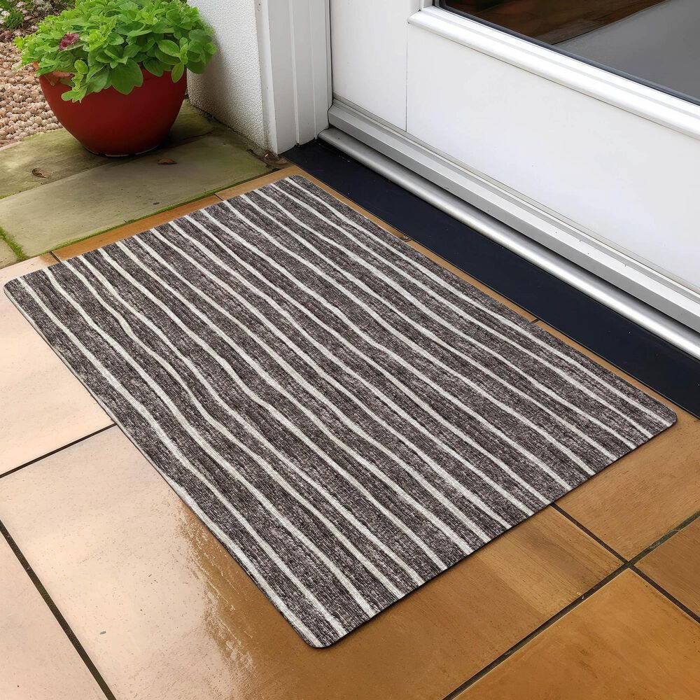 Dalyn Rug Company Laidley 1&#39;8&quot; x 2&#39;6&quot; Chocolate Indoor/Outdoor Area Rug, , large