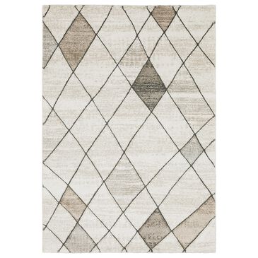 Oriental Weavers Cambria Geo Lattice 6"7" x 9"6" Beige Area Rug, , large