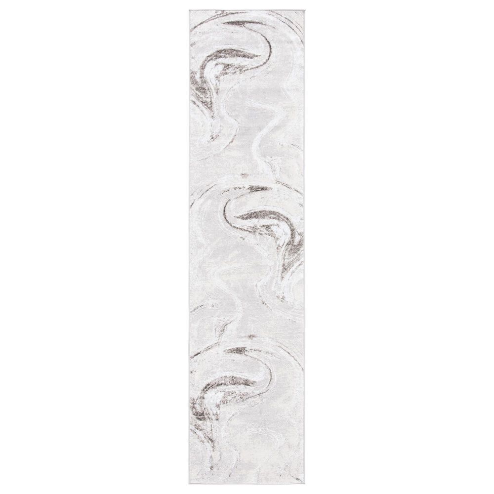 Safavieh Orchard Abstract 2"2" x 9" Grey and Light Grey Runner, , large