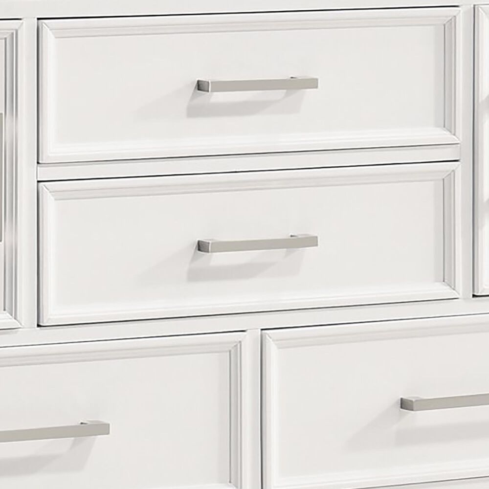New Heritage Design Andover 6 Drawer Dresser in White, , large