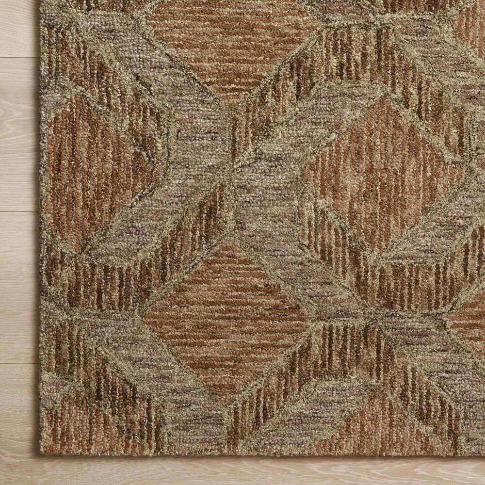 Loloi II Varena 3&#39;6&quot; x 5&#39;6&quot; Rust and Bark Area Rug, , large