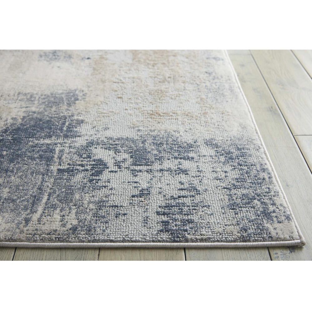 Nourison Rustic Textures RUS02 2&#39;2&quot; x 7&#39;6&quot; Beige and Grey Runner, , large