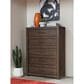 Riva Ridge Modern Loft 5-Drawer Chest in Brownstone, , large