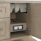 James Martin Breckenridge 36" Single Vanity in Whitewashed Oak with 3 cm Arctic Fall Solid Surface Top, , large