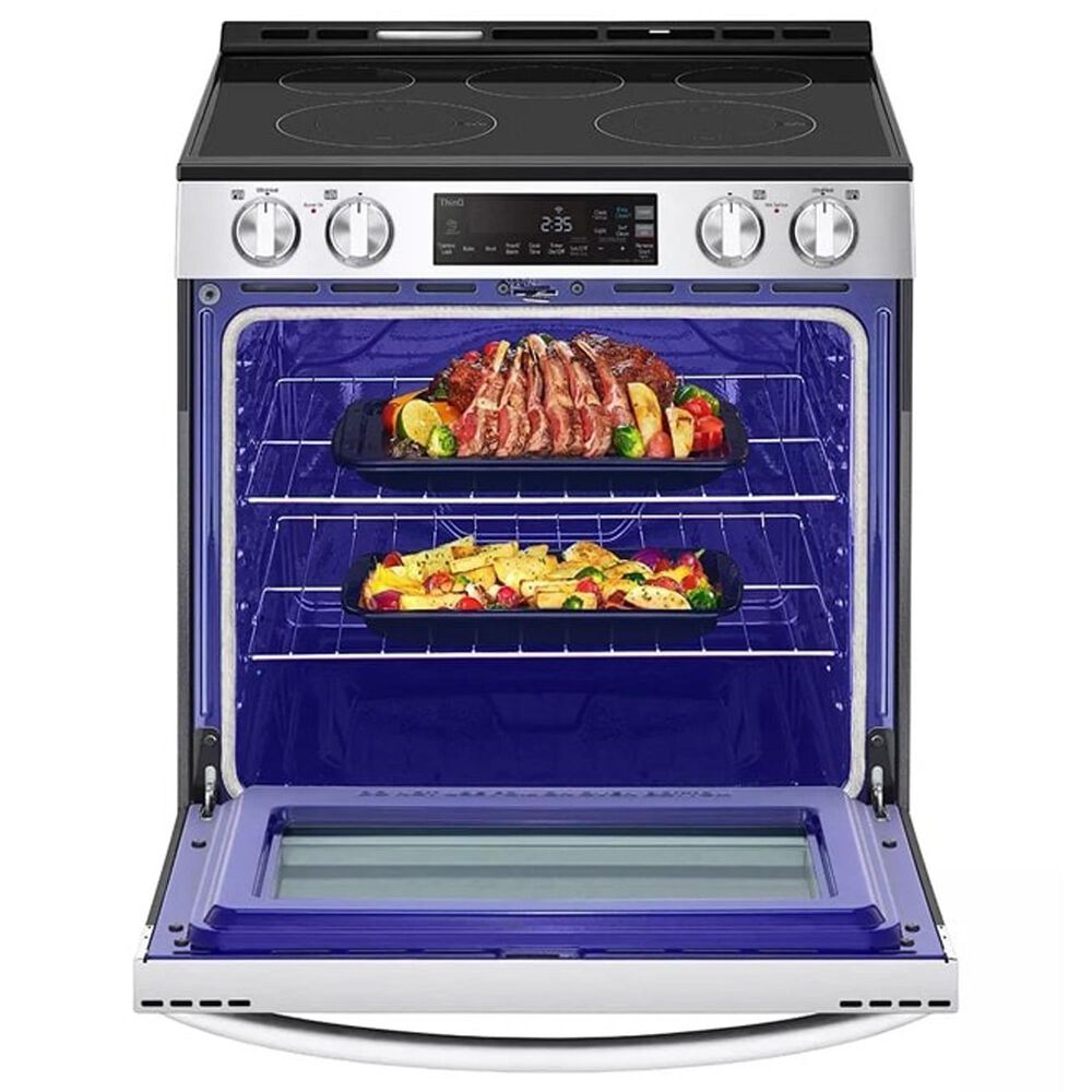 LG 6.3 Cu. Ft. Slide-in Electric Smart Range in Stainless Steel, , large