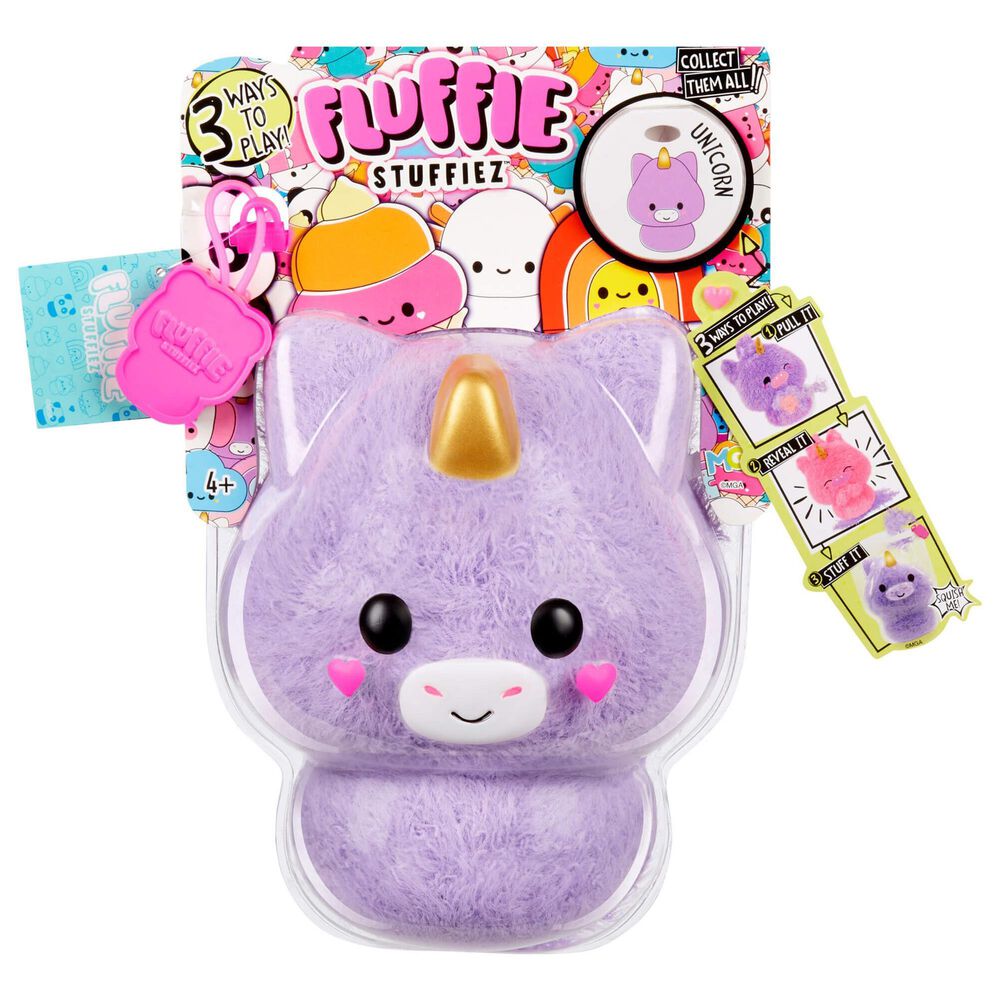 Mga Entertainment Fluffie Stuffiez Plush Unicorn, , large