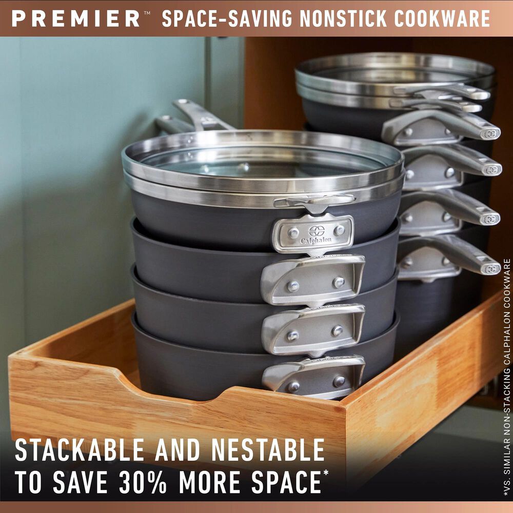 Calphalon Premier Space-Saving Nonstick Multipot, Stock Pot