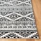 Safavieh Tulum TUL272B 3" x 5" Ivory and Black Area Rug, , large