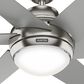 Hunter Sotto 52" Ceiling Fan with LED Lights in Brushed Nickel, , large