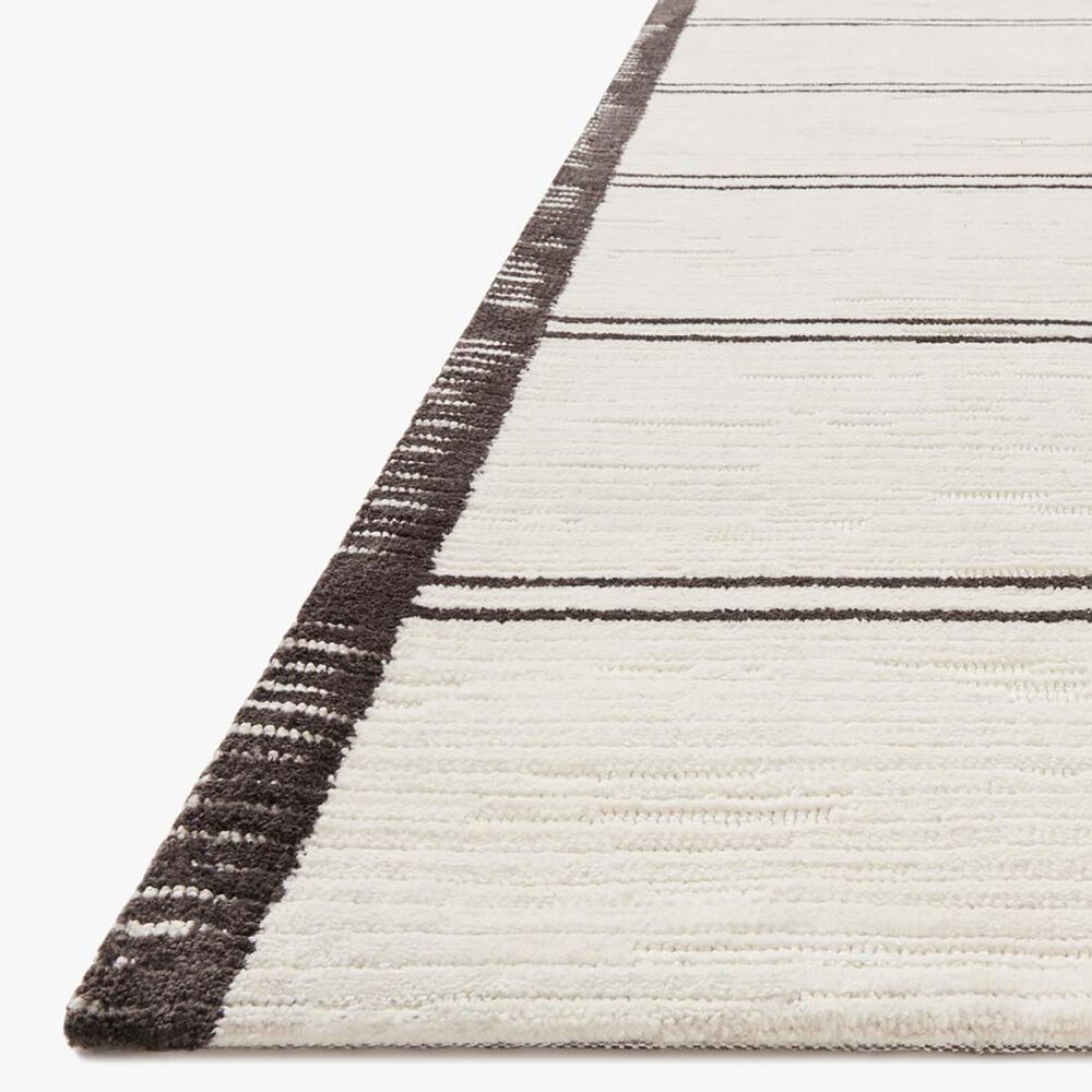 Magnolia Home Logan 2&#39;6&quot; x 7&#39;6&quot; White and Mocha Runner, , large