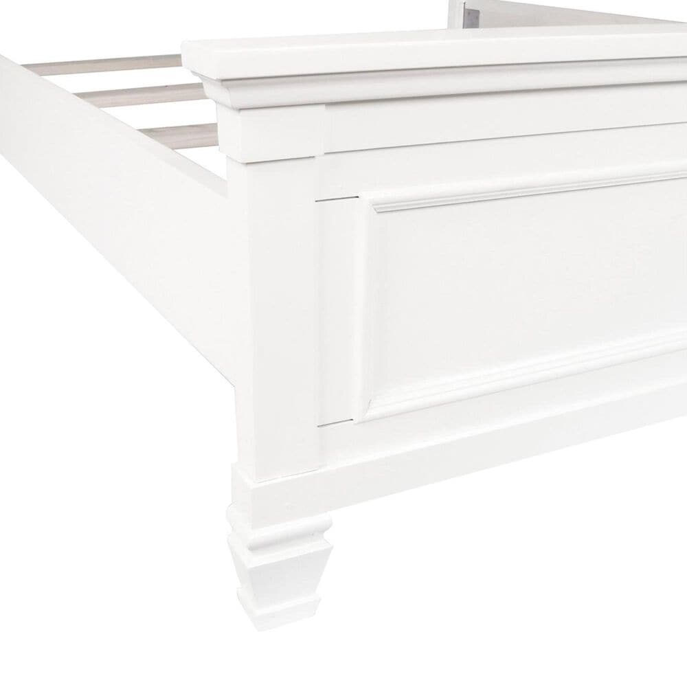 New Heritage Design Tamarack Queen Panel Bed in White, , large