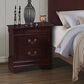 at HOME Louis Philip 2 Drawer Nightstand in Cherry, , large