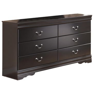 Signature Design by Ashley Huey Vineyard 6-Drawer Dresser and Mirror in Black, , large