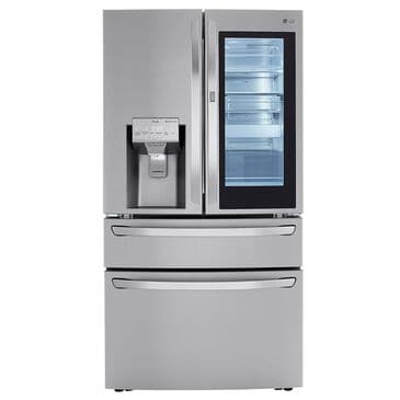 LG 30 Cu. Ft. Smart wi-fi Enabled InstaView Door-in-Door Refrigerator w/ Craft Ice Maker - Stainless Steel, , large