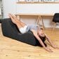 Jaxx Avana Chaise Lounge Yoga Chair in Black Velvet, , large