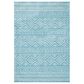 Safavieh Tulum TUL267K 9" x 12" Turquoise and Ivory Area Rug, , large