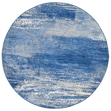 Safavieh Adirondack ADR112F-4R 4" x 4"  Silver/Blue Round Rug, , large