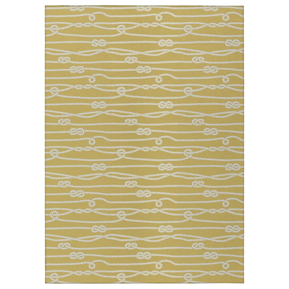 Dalyn Rug Company Harbor 8" x 11" Gold Indoor/Outdoor Area Rug, , large