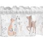 Lambs and Ivy Deer Park Window Valance in Brown, White and Grey, , large