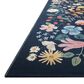 Rifle Paper Co Perennial Strawberry Fields 3"11" x 5"11" Black Area Rug, , large