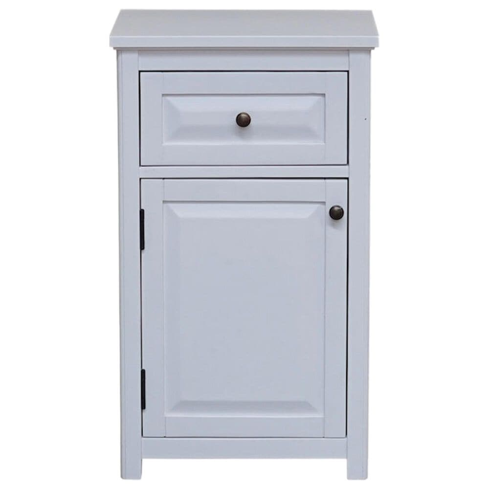 Timberlake Dorset 1-Drawer 29&quot; Bath Storage Cabinet in White, , large