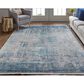 Feizy Rugs Cadiz 3"2" x 5" Blue and Gray Area Rug, , large