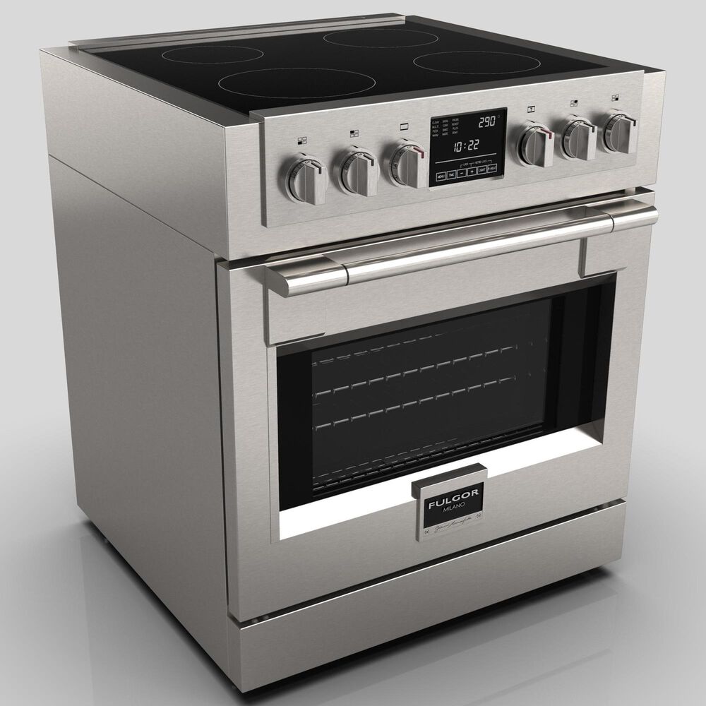 Fulgor Milano Sofia 4.1 Cu. Ft. 30&quot; Professional Induction Electric Range in Stainless Steel, , large