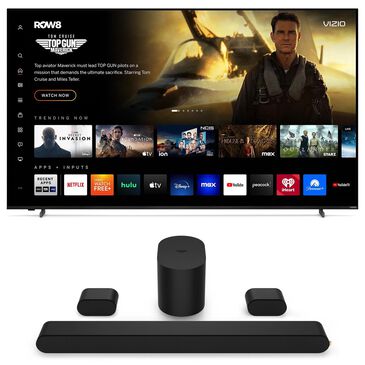 VIZIO 75" Class 4K QLED HDR - Smart TV with 5.1 Soundbar SE with Dolby Atmos and DTS:X in Black, , large