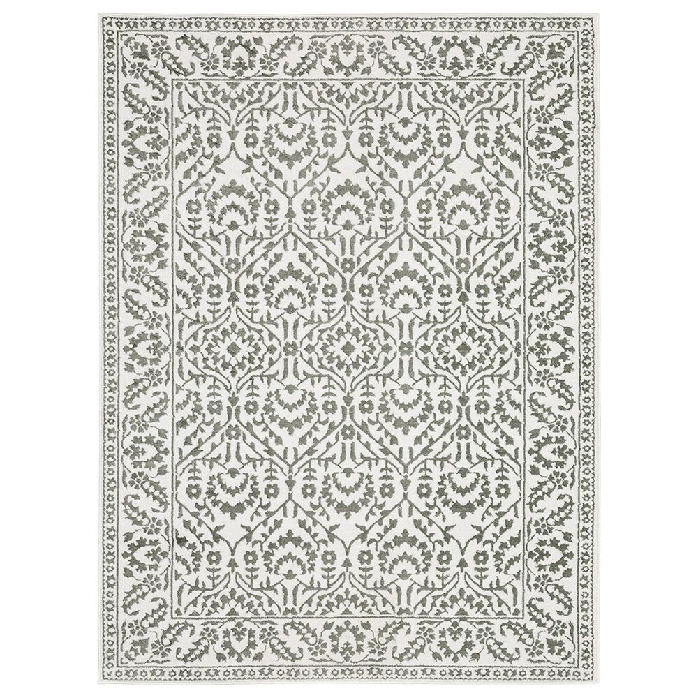 Oriental Weavers Montecito Floral 2"3" x 7"6" Gray Runner, , large