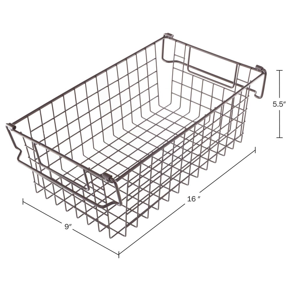 Timberlake 3-Piece Steel Stackable Storage Bin Set in White