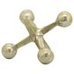 Sagebrook Home 5" Jacks Sculpture in Gold, , large