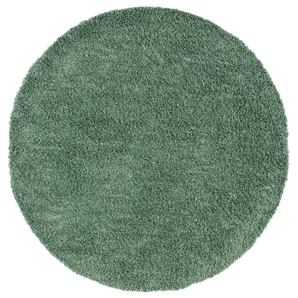 Safavieh August Shag 6"7" Round Green Area Rug, , large