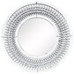 Maple and Jade Round Glass Wall Mirror in Silver, , large