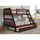 Forest Grove Twin over Full Bunk Bed with Trundle in Dark Cappuccino, , large