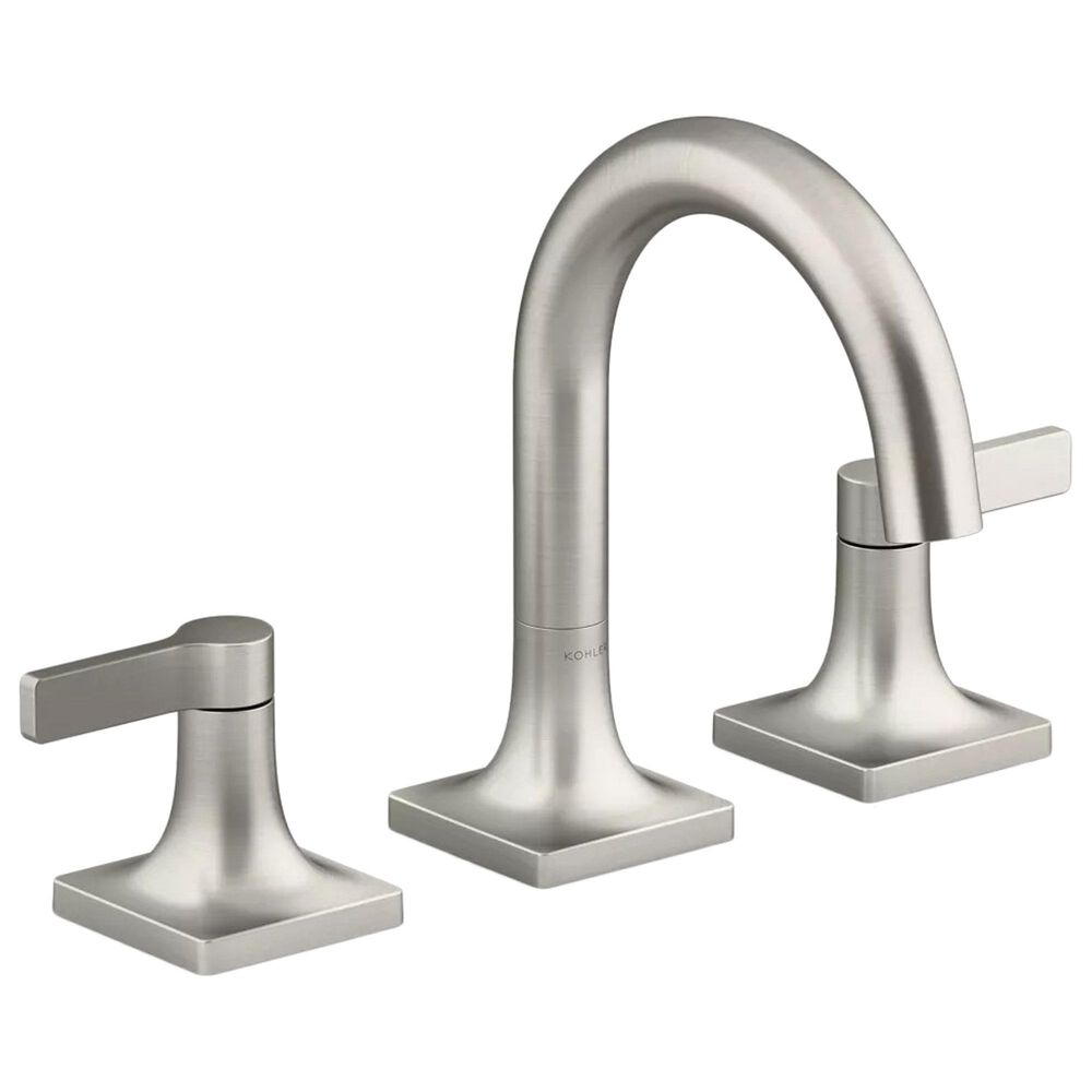 Kohler Venza Widespread Bathroom Sink Faucet in Vibrant Brushed Nickel, , large