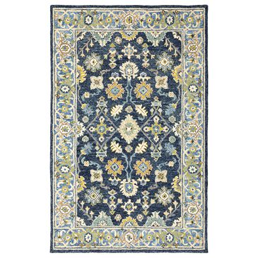 Oriental Weavers Alfresco Oriental 28405 10" x 13" Navy Area Rug, , large