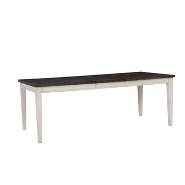 Riva Ridge Caraway Dining Table in Aged Ivory and Medium Finish with 1-18" Leaf, , large