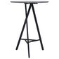 Zuo Modern Metz Bar Table in Grey Marble and Black, , large