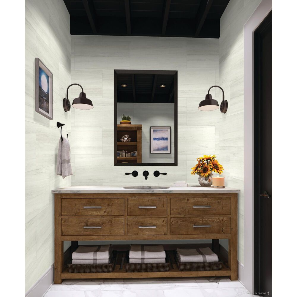 Dal-Tile Articulo Editorial White AR06RCT1224MTJ1 12&quot; x 24&quot; Porcelain Tile, , large