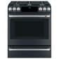 GE CAFE 2-Piece Kitchen Package with 30" Slide-In Gas Range and 1.7 Cu. Ft. Microwave Oven in Matte Black, , large