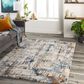 Surya Tuscany TUS-2327 4"3" x 5"7" Gray, Blue and Camel Area Rug, , large