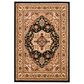 Safavieh Lyndhurst 8" x 10" Black and Beige Area Rug, , large