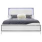 Global Furniture USA Lily King Bed in White and Glitter, , large
