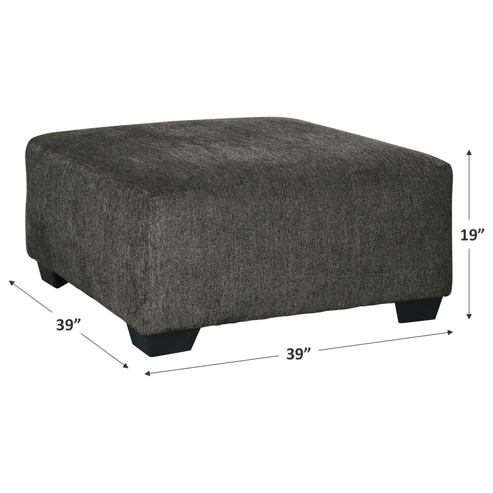 Signature Design by Ashley Ballinasloe Oversized Accent Ottoman in Smoke, , large