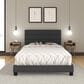 Accent Ravenna Full Upholstered Bed in Black, , large