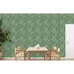 Tempaper Canvas Palm 198" x 20.5" Peel and Stick Wallpaper in Green Grove, , large